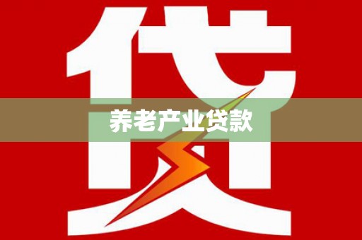 宁国养老产业贷款