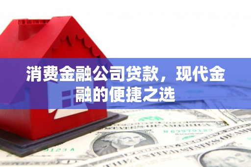 宁国消费金融公司贷款，现代金融的便捷之选