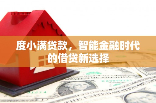 宁国度小满贷款，智能金融时代的借贷新选择