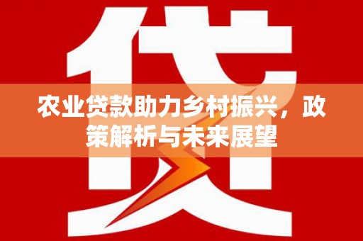 宁国农业贷款助力乡村振兴，政策解析与未来展望