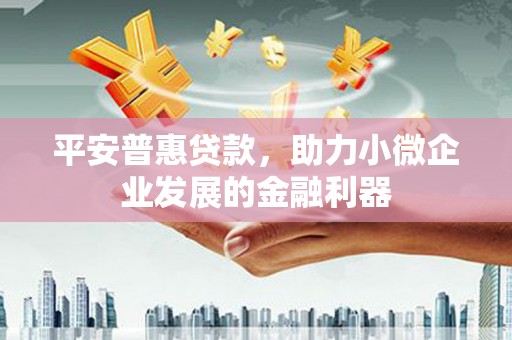 宁国平安普惠贷款，助力小微企业发展的金融利器