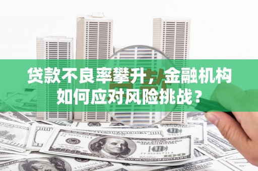 宁国贷款不良率攀升，金融机构如何应对风险挑战？
