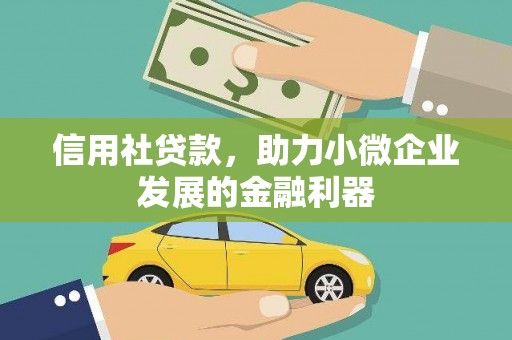宁国信用社贷款，助力小微企业发展的金融利器