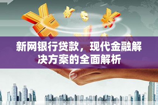 宁国新网银行贷款，现代金融解决方案的全面解析