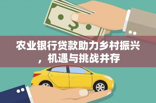 宁国农业银行贷款助力乡村振兴，机遇与挑战并存